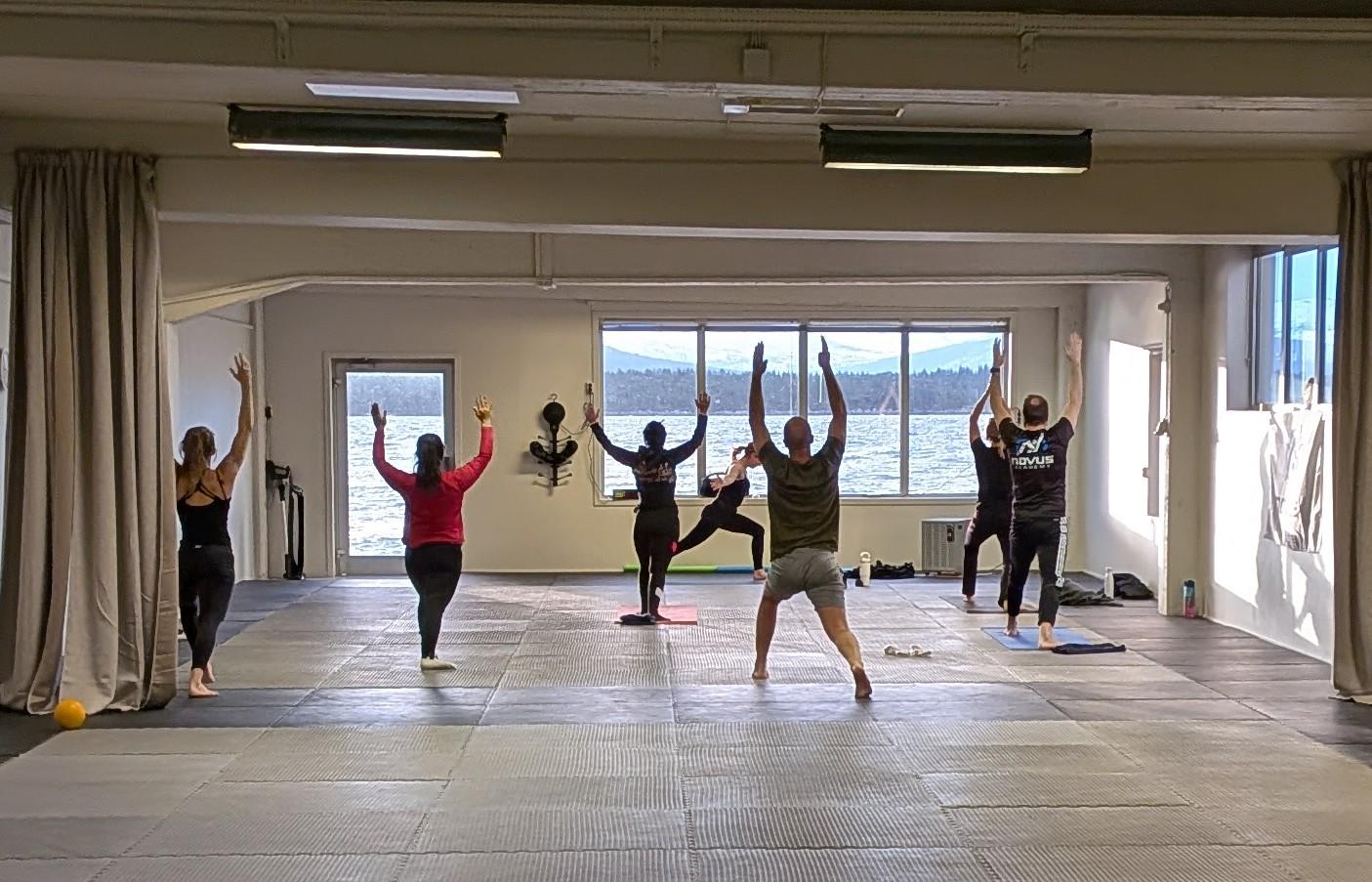Vi satser på å holde flere yoga-treninger framover.